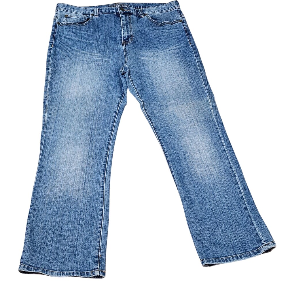 Lauren Jeans Co Ralph Lauren Jeans Womens 14 Blue Straight Light Wash Stretch